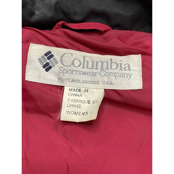 VTG 90s Women’s Columbia Powder Keg Large Hot Pink Jacket Ski Snowboard - Picture 8 of 8